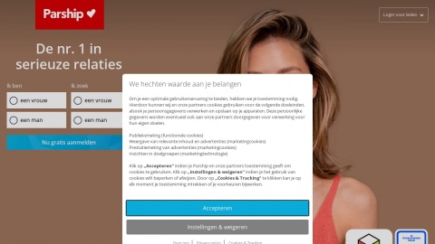 Bezoek de website Reviews over Parship