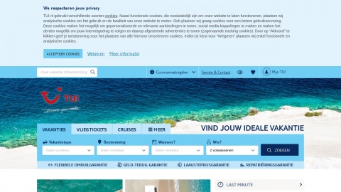 Bezoek de website Reviews over TUI